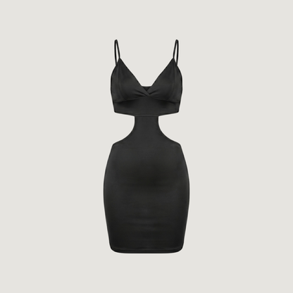 Sexy Cut-Out Waist Lycra Dress