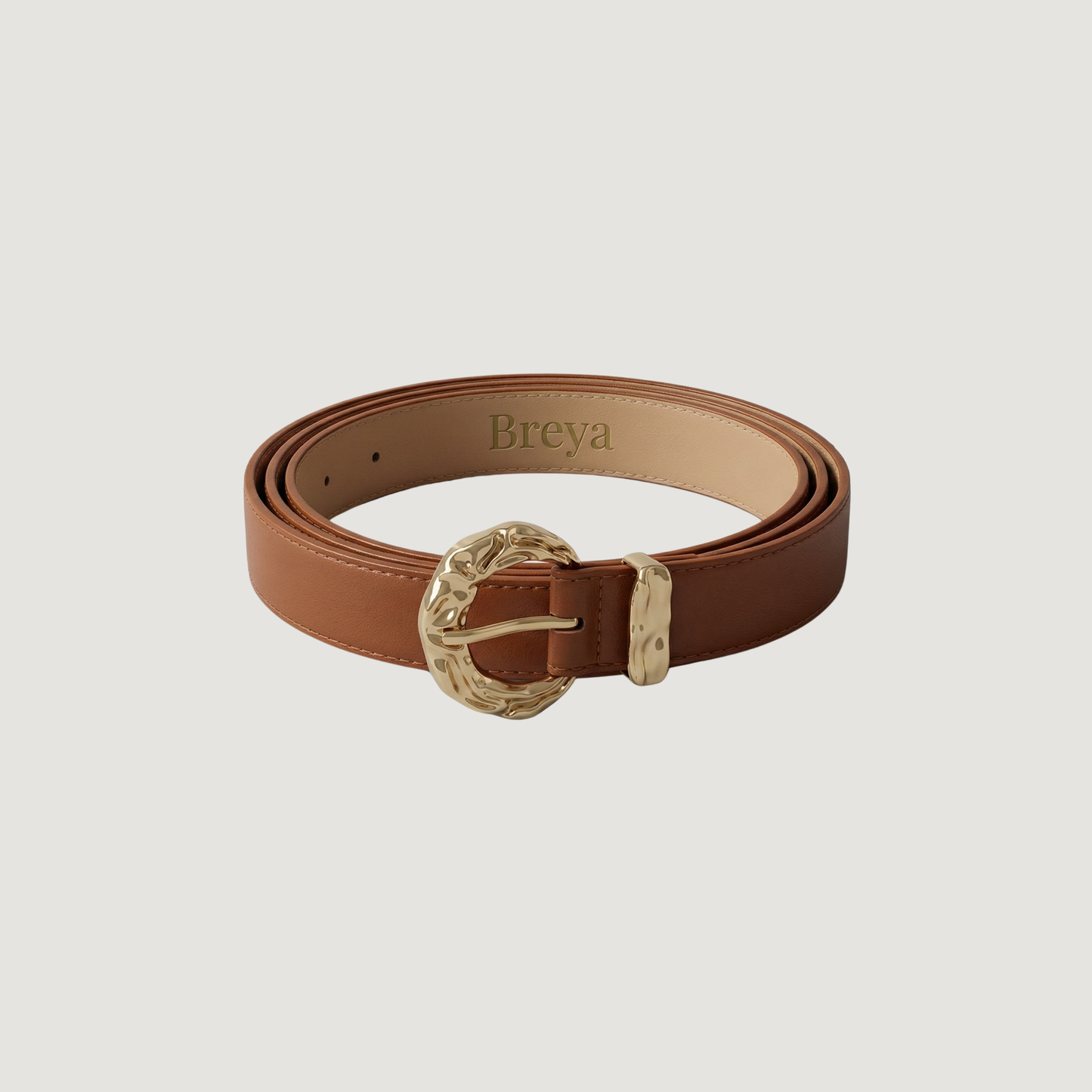 Gold Tone Buckle Classic Belt