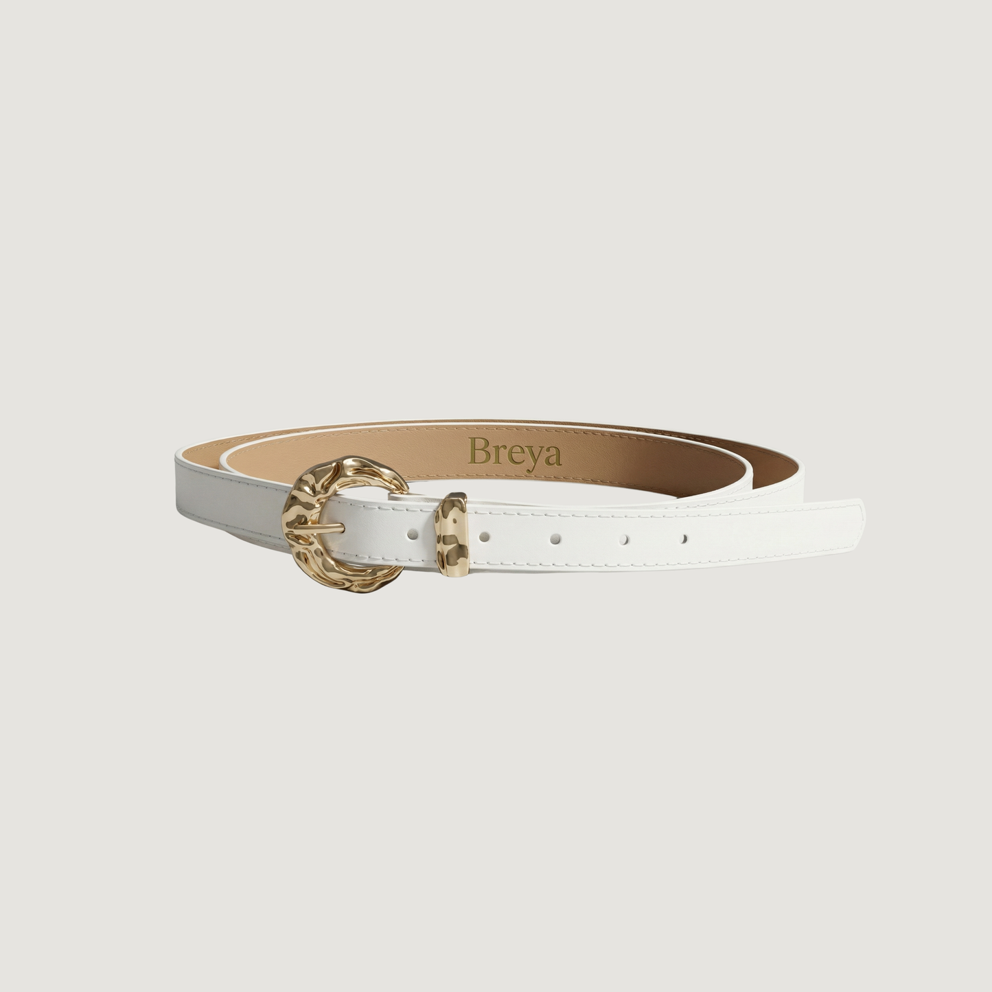 Gold Tone Buckle Classic Belt