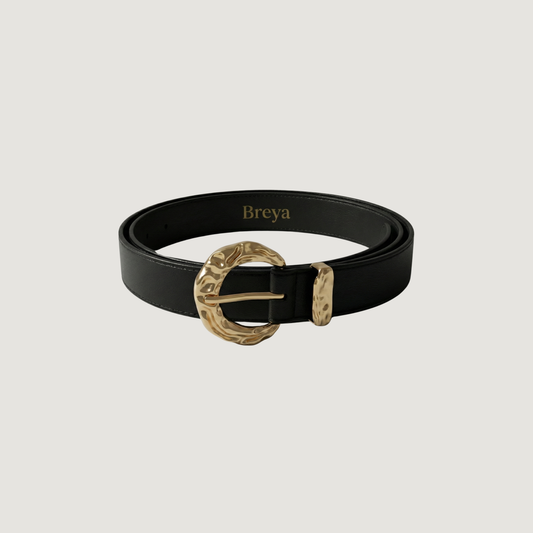 Gold Tone Buckle Classic Belt
