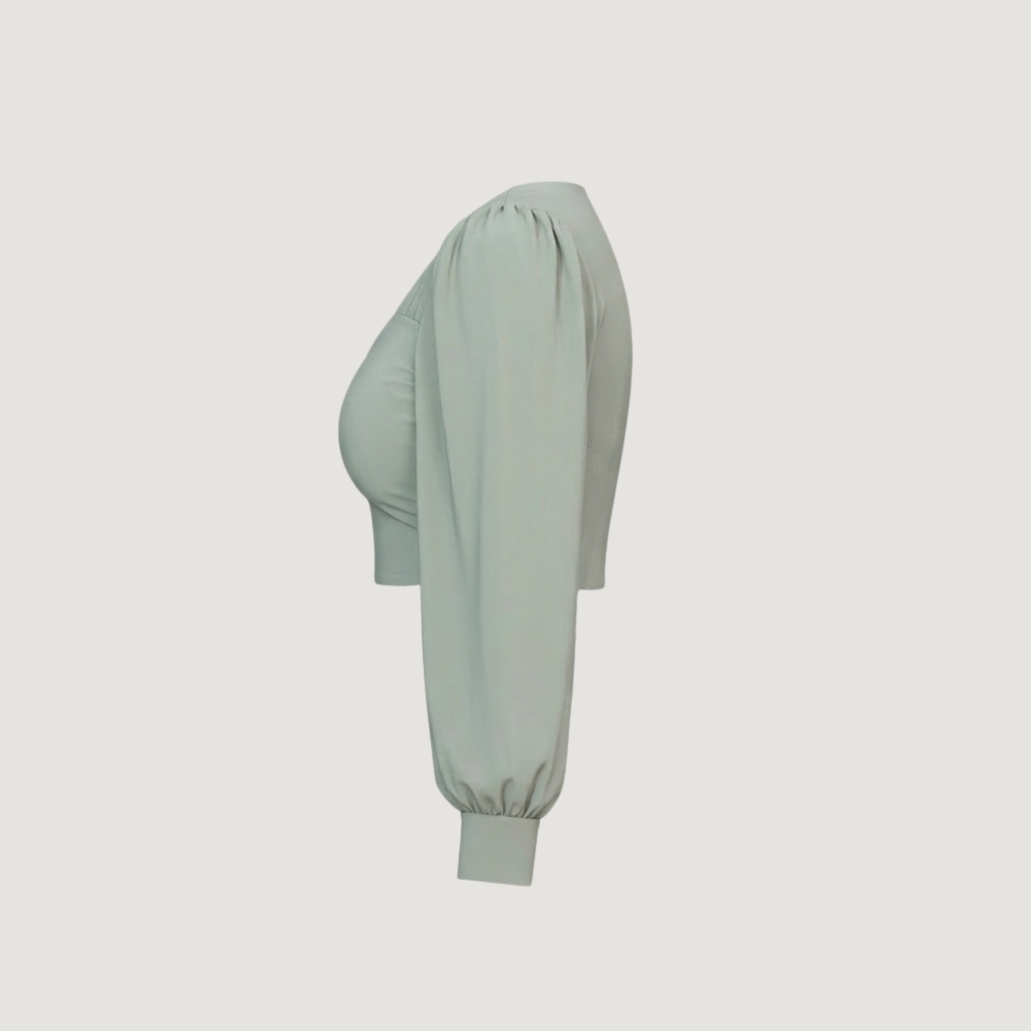 Bishop Sleeve Sweetheart Crop