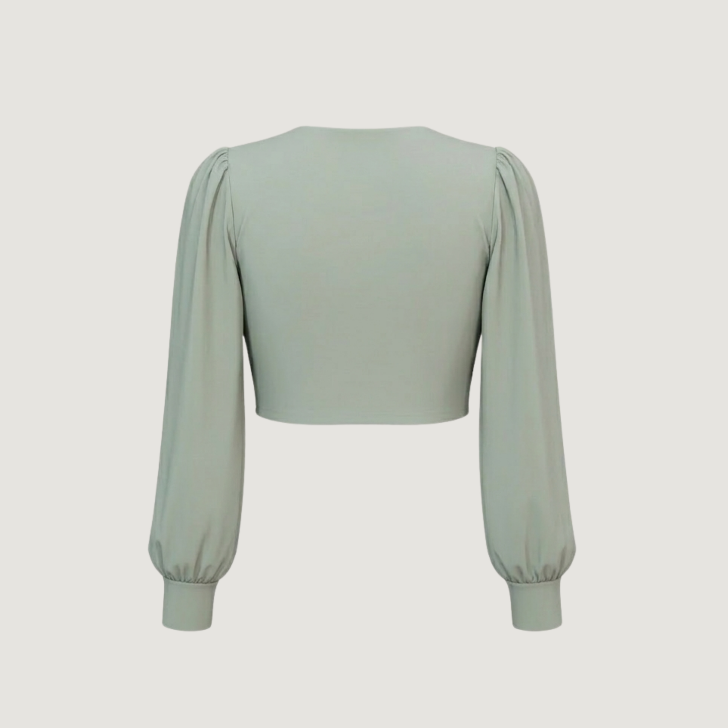 Bishop Sleeve Sweetheart Crop