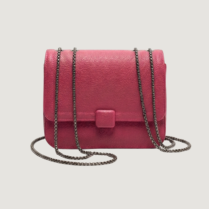 Bold Pink Flap Handbag