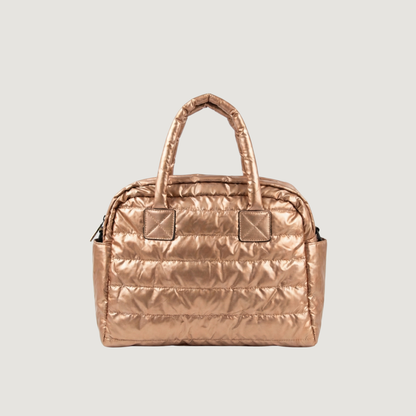 Copper Puffer Crossbody Bag