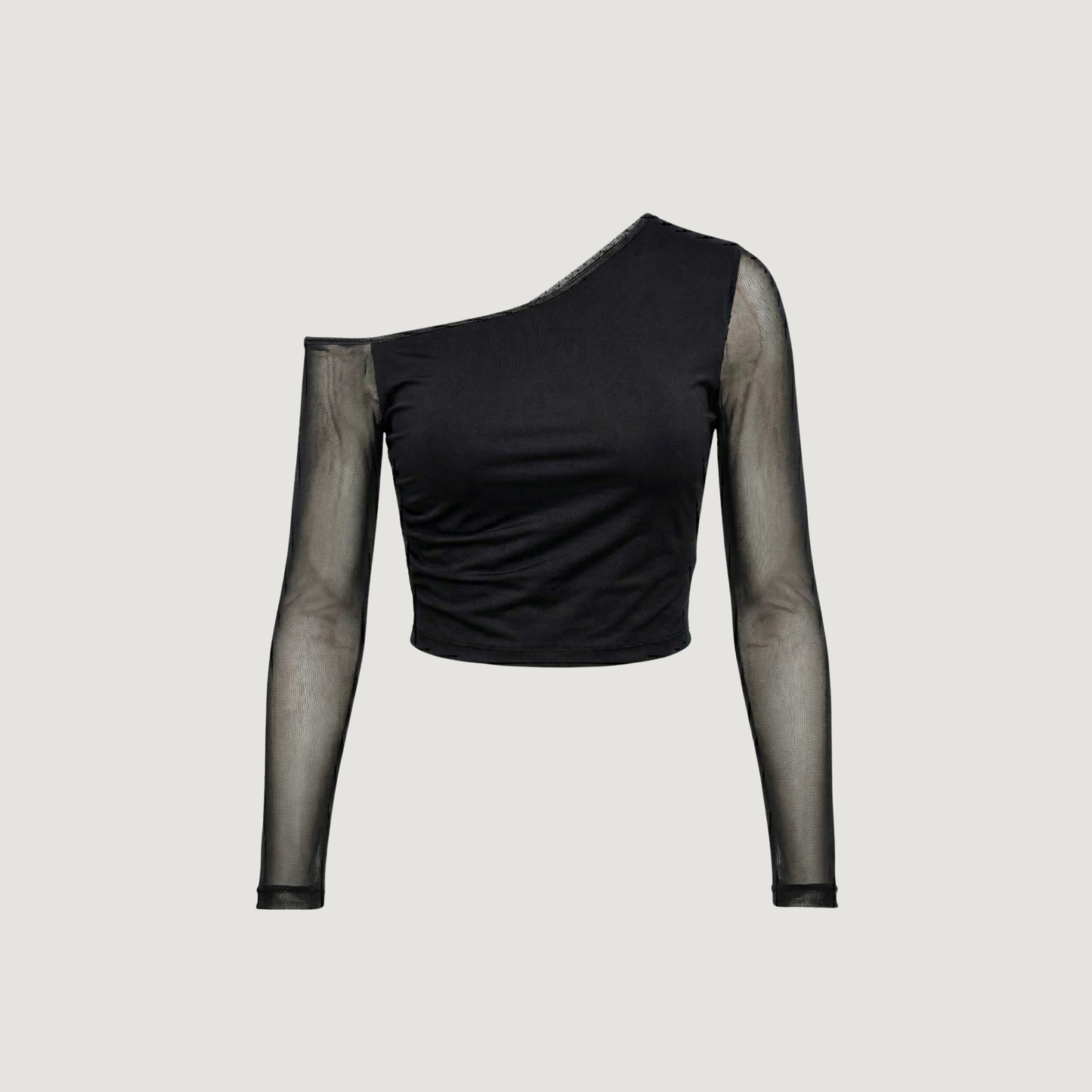 Long Sleeve Blouse Top - Asymmetric