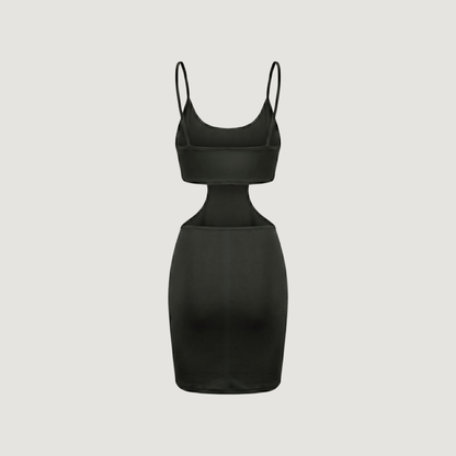 Sexy Cut-Out Waist Lycra Dress