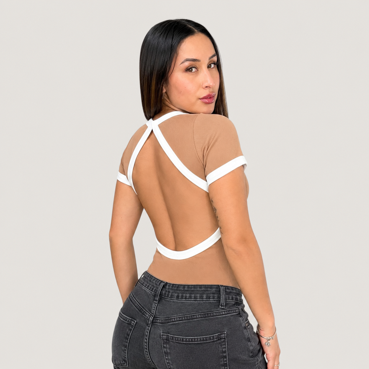 Short Sleeve Ringer Bodysuit