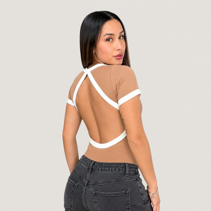 Short Sleeve Ringer Bodysuit