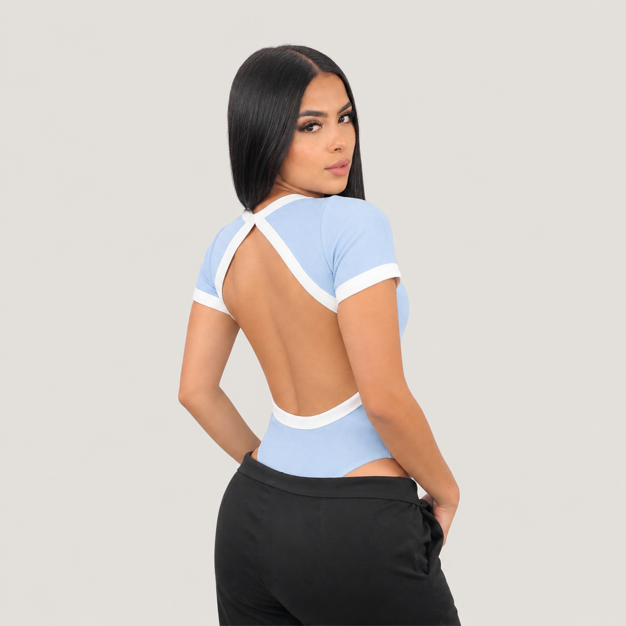 Short Sleeve Ringer Bodysuit
