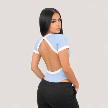 Short Sleeve Ringer Bodysuit