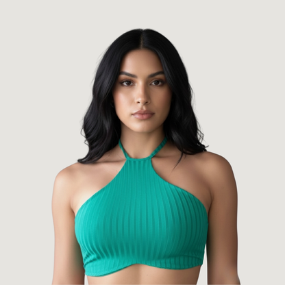 Tank Top with Adjustable Neck Ties