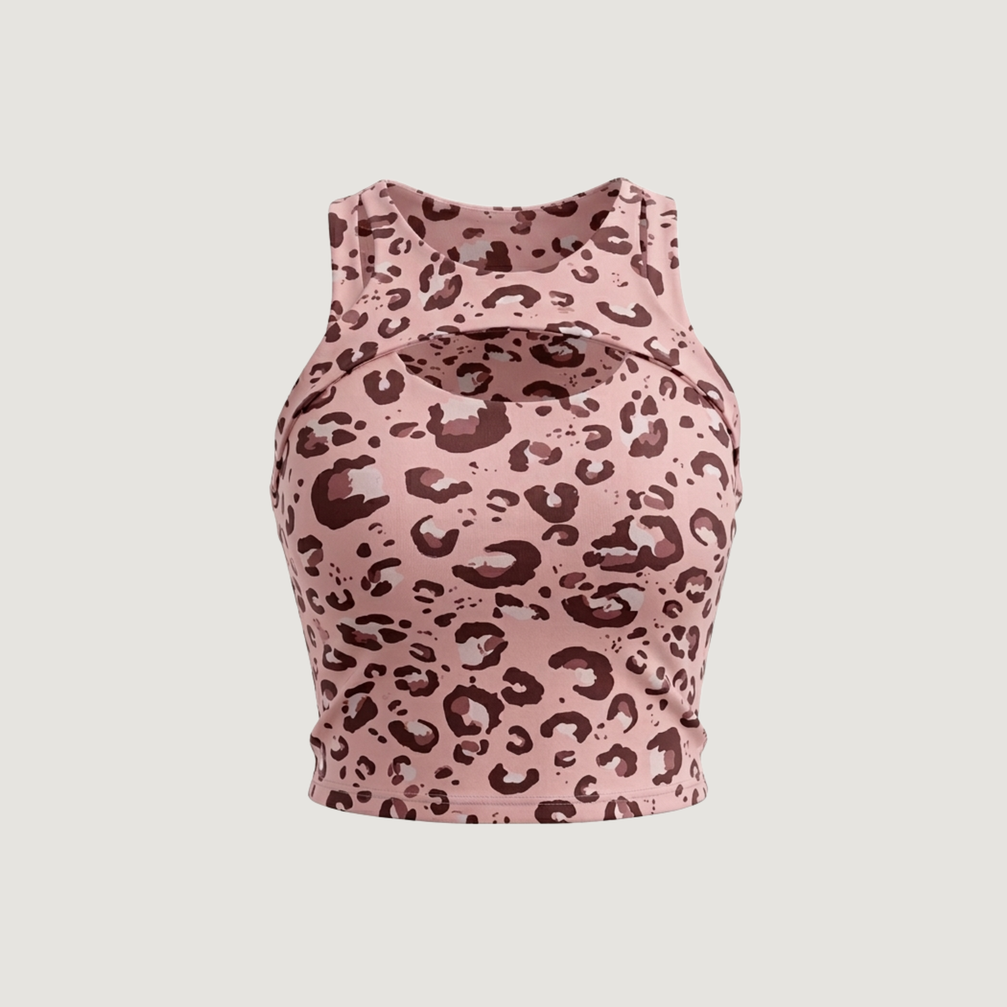 Cut Out Crop Top with Spandex Material