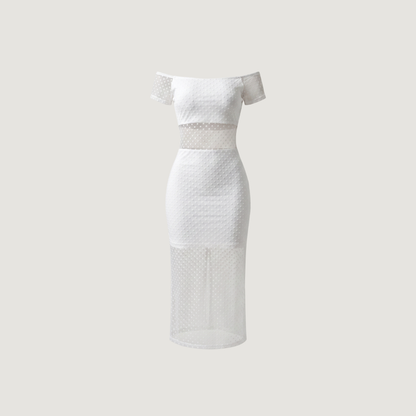 Textured See-Through Dress for Women