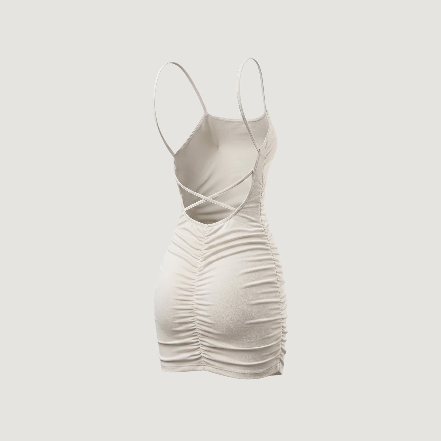 Fashion Mini Dresses with Ruched Details..