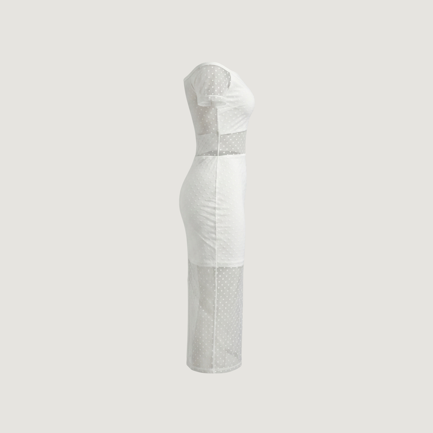 Textured See-Through Dress for Women