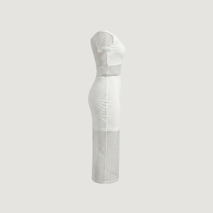 Textured See-Through Dress for Women