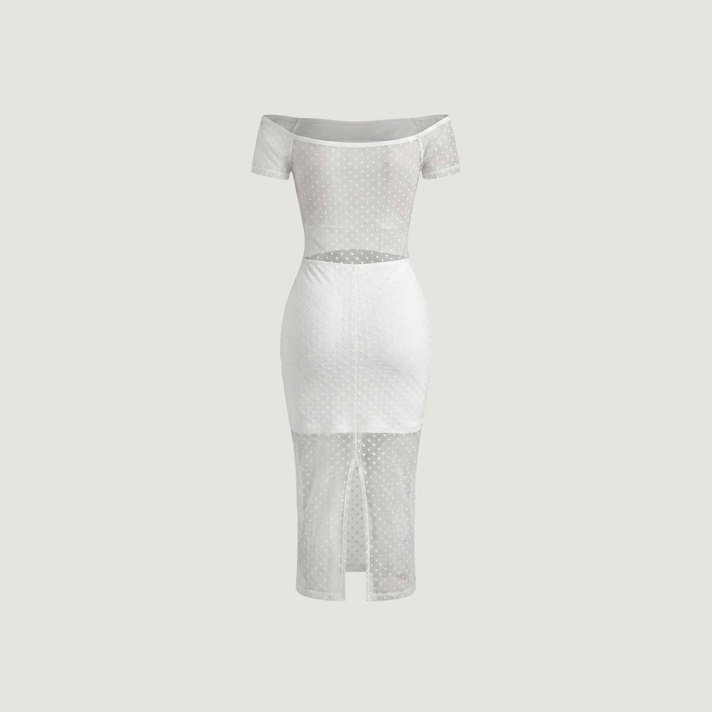 Textured See-Through Dress for Women