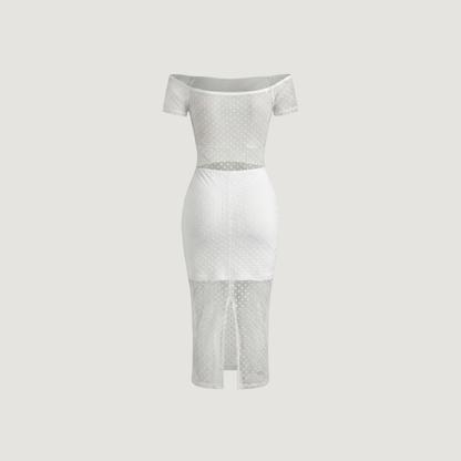 Textured See-Through Dress for Women